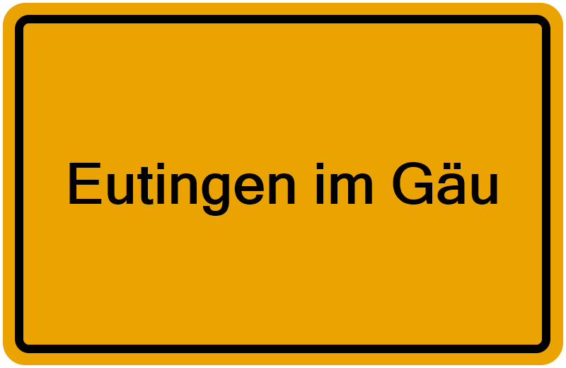Handelsregisterauszug Eutingen im Gäu
